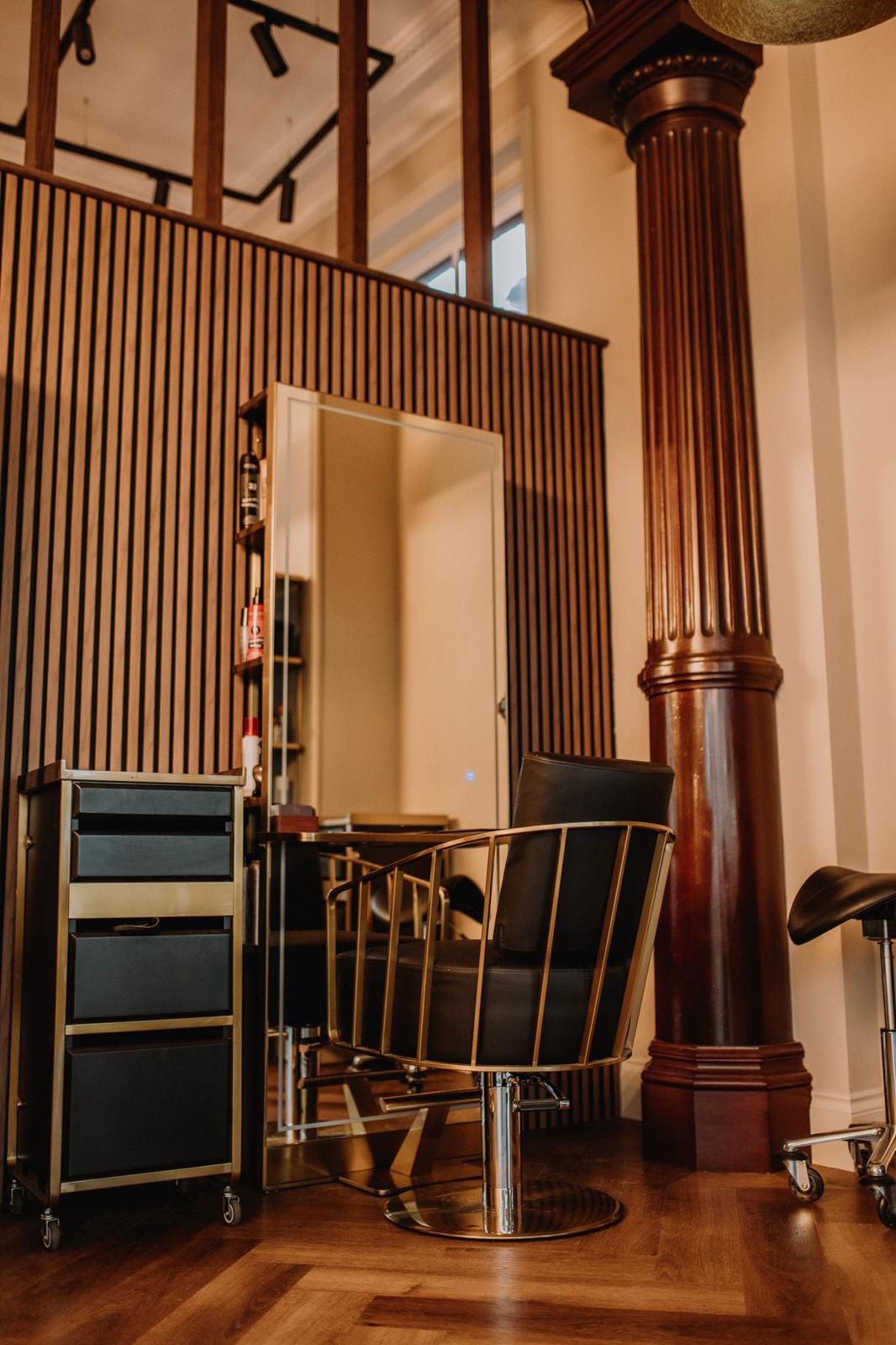 Lounge styling station at Steel Serenity