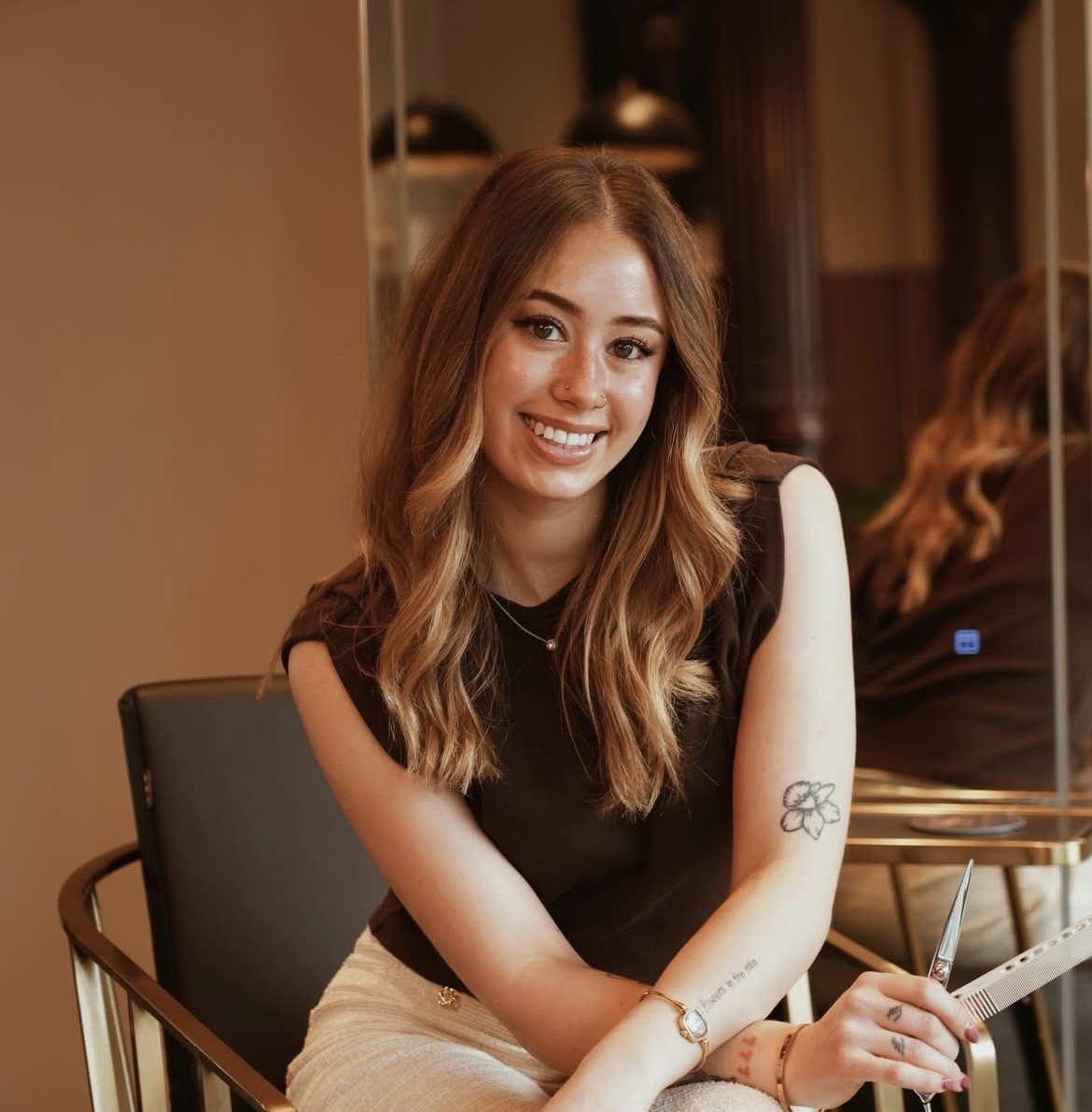 Isla, hair colour specialist at Steel Serenity